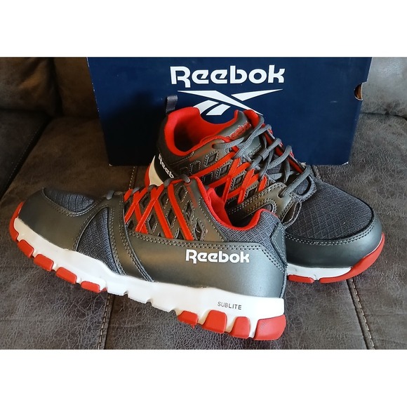 Reebok Men's Sublite Work ASTM STYLE F2413-18 Athletic M/I/C/EH Safety Shoe #785 - Picture 1 of 9